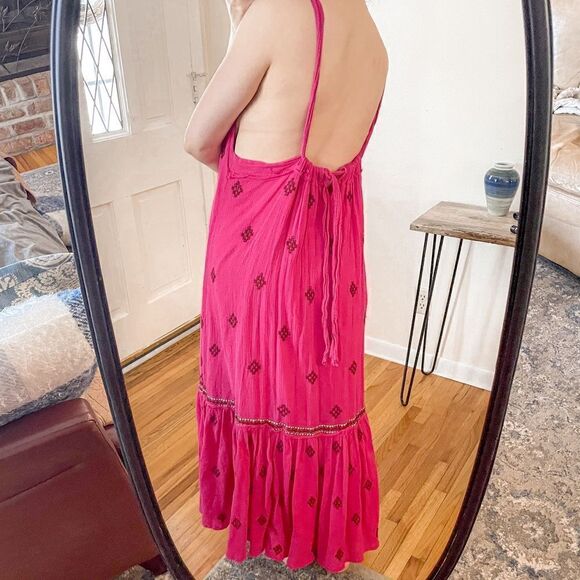 Free People Nomadic Dreams Embroidered Midi Dress - Picture 2 of 10
